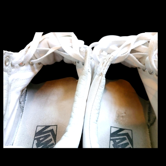 VANS Mens White Old Skool Canvas Shoes- Size US Men 7.5/Women 9 - Picture 11 of 14